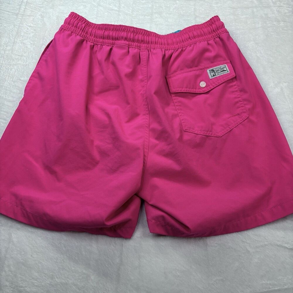 Polo Ralph Lauren Swimwear Trunks Men's Medium Pink Teal Pony Lined  Shorts - Picture 6 of 16
